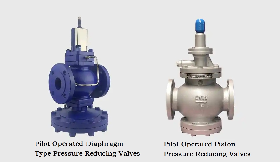 Pilot Operated and Direct Acting Pressure Reducing Valves