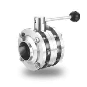 Sanitation Three Chip Butterfly Valve